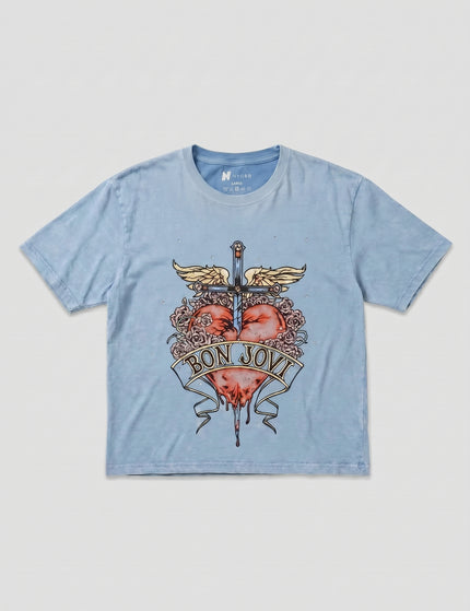 Bon Jovi Boxy Fit Heart Sword