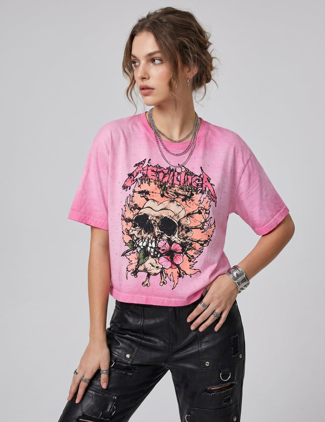 Metallica Boxy Fit Pink Rose