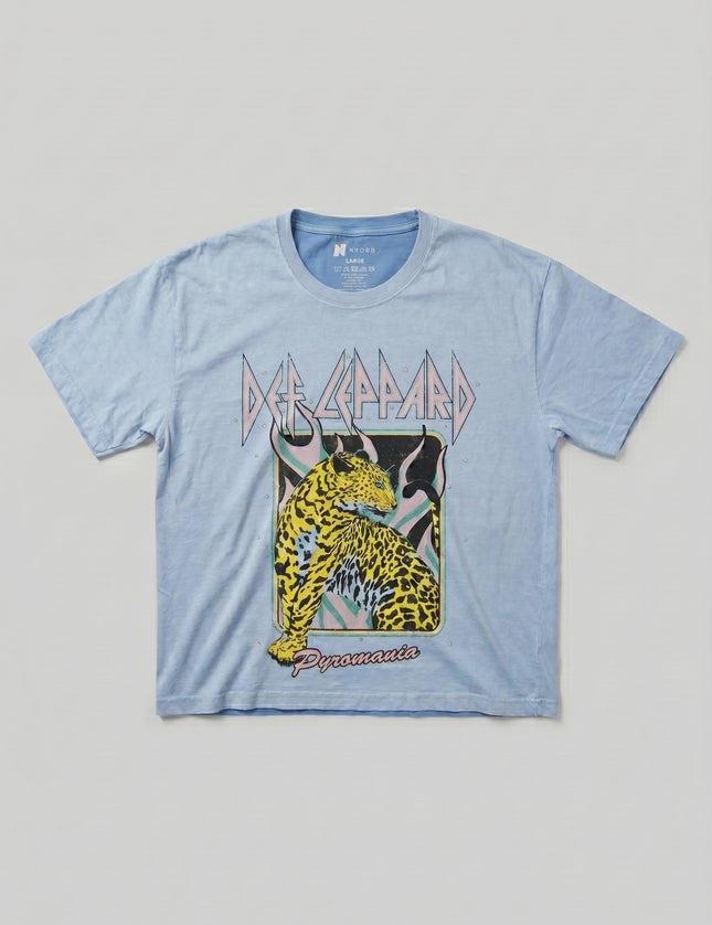 Def Leppard Boxy Fit Pyromaniac