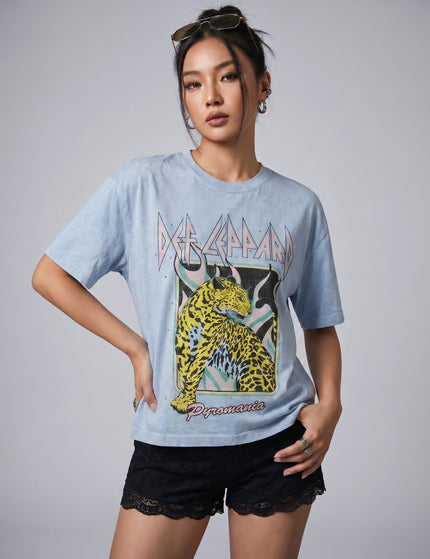 Def Leppard Boxy Fit Pyromaniac