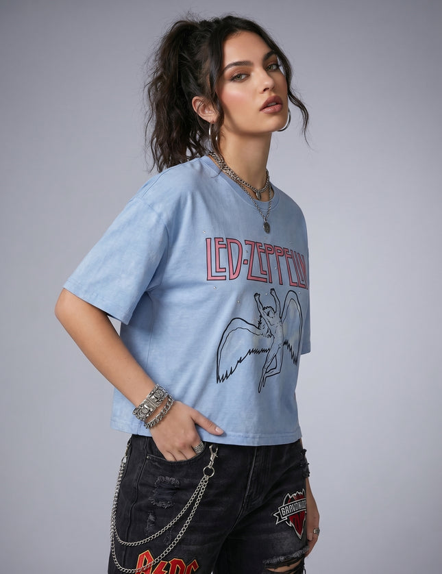 Led Zeppelin Boxy Fit Cloud Fall