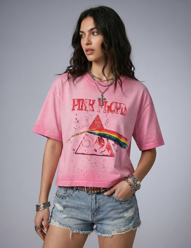 Pink Floyd Boxy Fit Pop Color