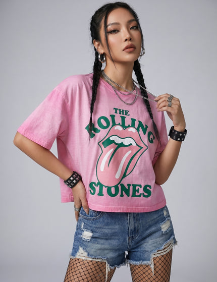 The Rolling Stones Boxy Fit Pink